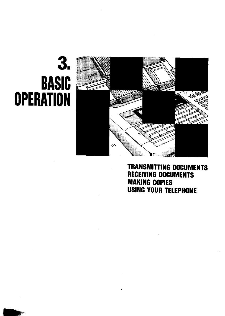 Basic operation 3 | Panasonic Panafax UF-650 User Manual | Page 31 / 154