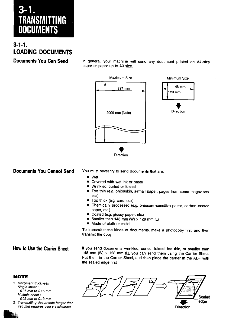 Transmitting documents | Panasonic Panafax UF-650 User Manual | Page 32 / 154