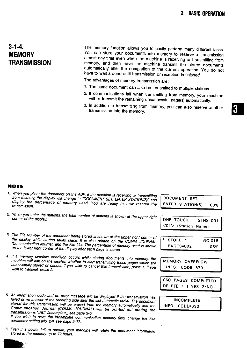 Panasonic Panafax UF-650 User Manual | Page 41 / 154