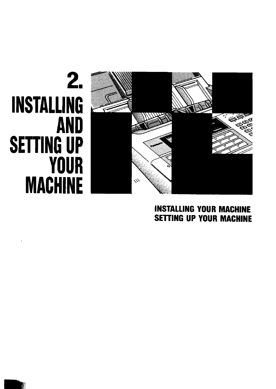 Instuum, And settin6 up your machine | Panasonic Panafax UF-650 User Manual | Page 9 / 154