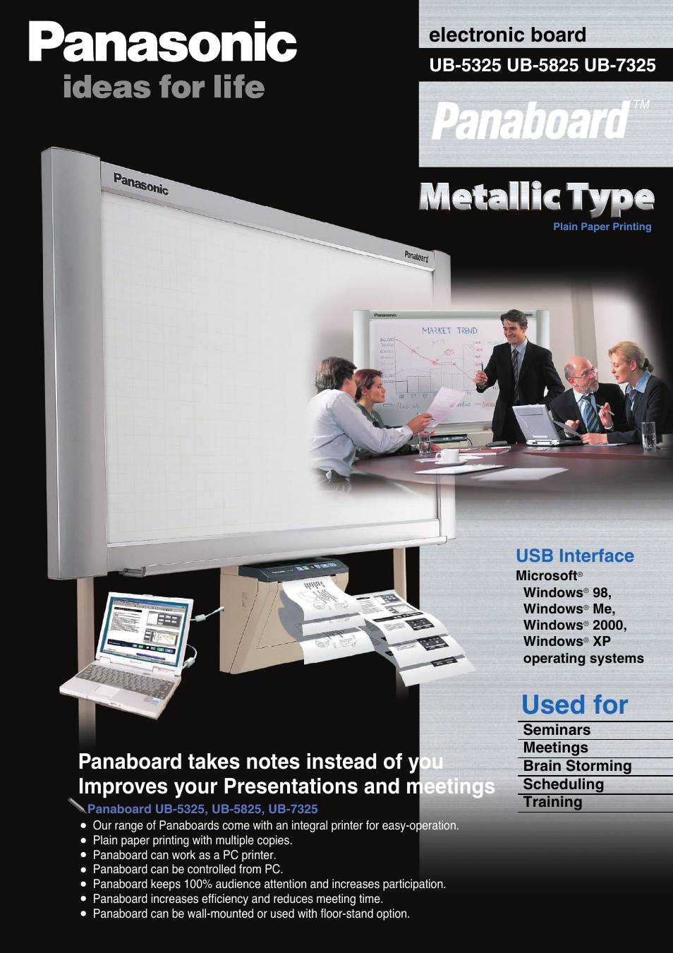 Panasonic UB-5825 User Manual | 2 pages