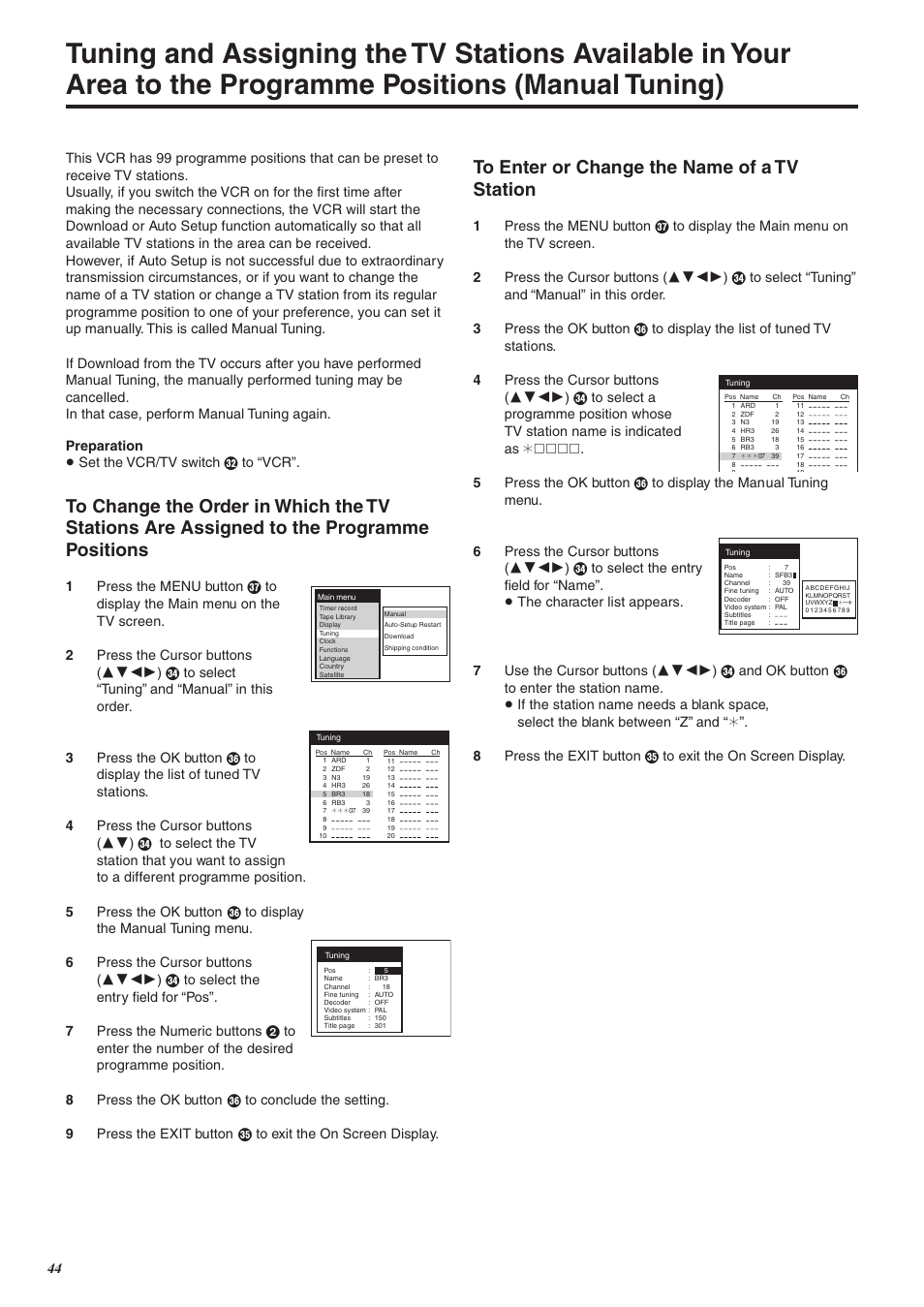 Panasonic NV-FJ760 User Manual | Page 44 / 62
