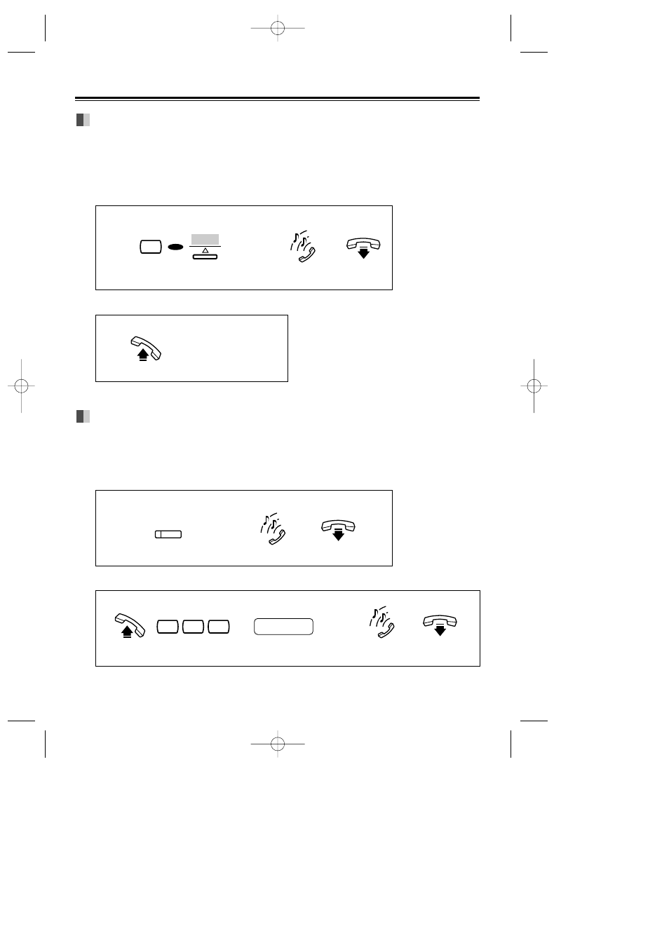 When the dialled extension is busy/no answer, Reserving a busy line (automatic callback busy), Leaving a call notification (message waiting) | Panasonic KX-T7433 User Manual | Page 10 / 34