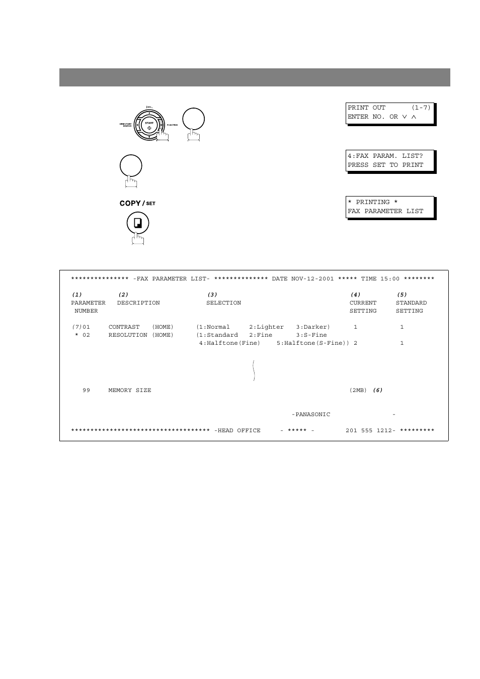 Fax parameter list, Journals and lists | Panasonic UF-790 User Manual | Page 126 / 158