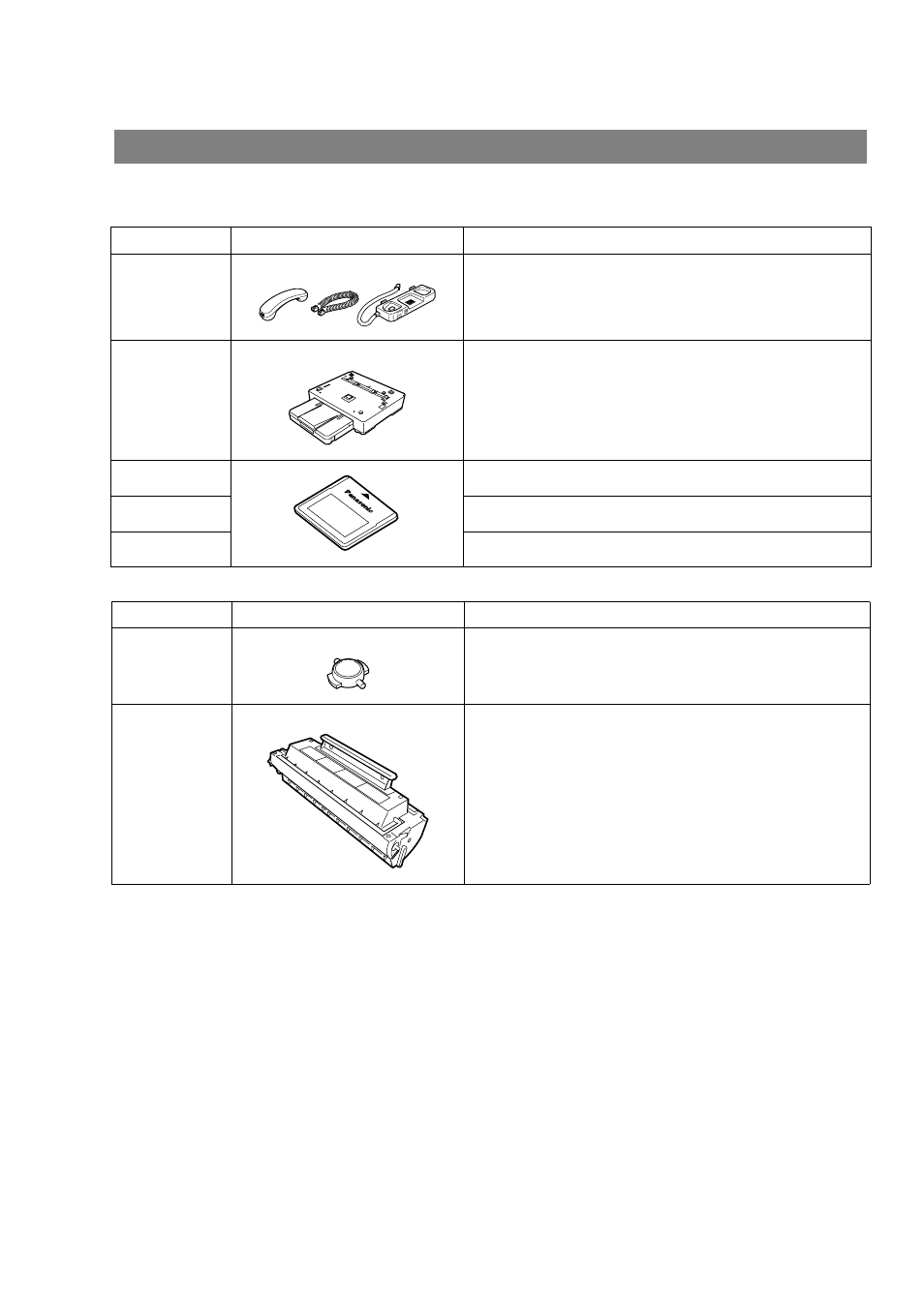 Options and supplies | Panasonic UF-790 User Manual | Page 146 / 158