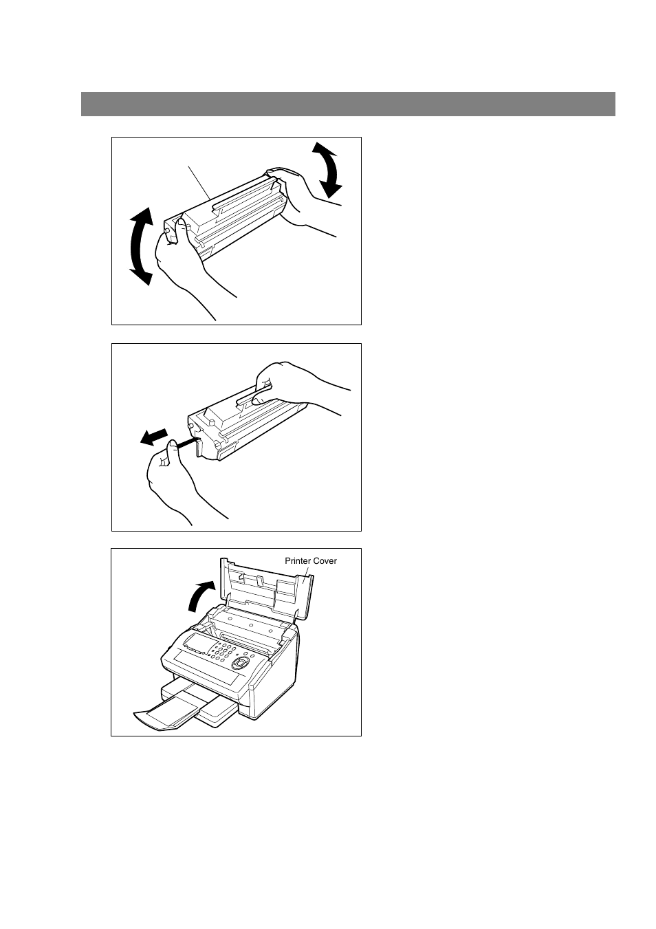 Toner cartridge, Installing the toner cartridge, Installing the toner cartridge 1 | Panasonic UF-790 User Manual | Page 16 / 158