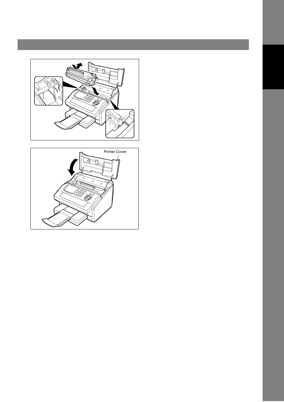 Installing the toner cartridge | Panasonic UF-790 User Manual | Page 17 / 158