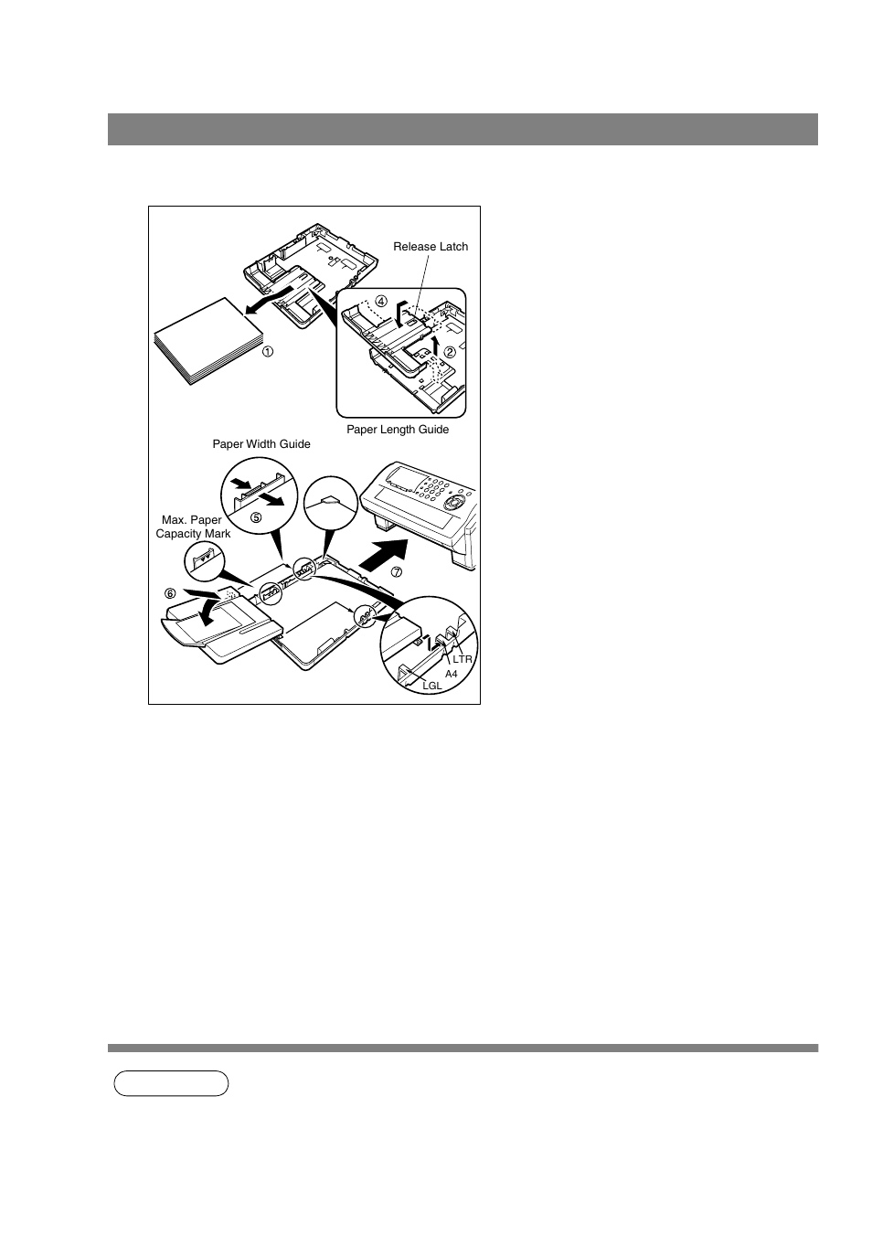 Adjusting the paper cassette for the paper length | Panasonic UF-790 User Manual | Page 20 / 158