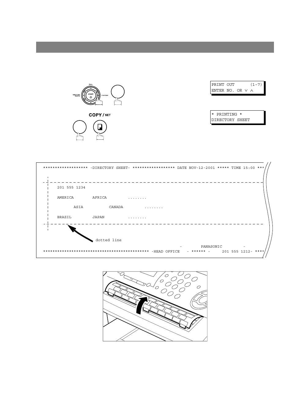 Printing out a directory sheet, One-touch/abbreviated dialing numbers | Panasonic UF-790 User Manual | Page 34 / 158