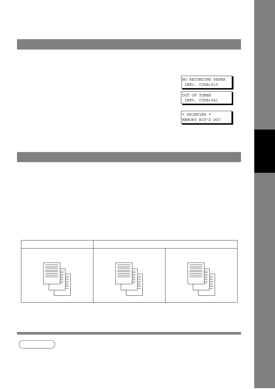 Substitute memory reception, Print collation mode, Receiving documents | Panasonic UF-790 User Manual | Page 69 / 158