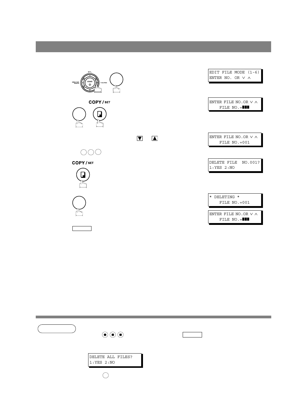 Deleting a file, Nd 86, Edit file mode | Panasonic UF-790 User Manual | Page 86 / 158