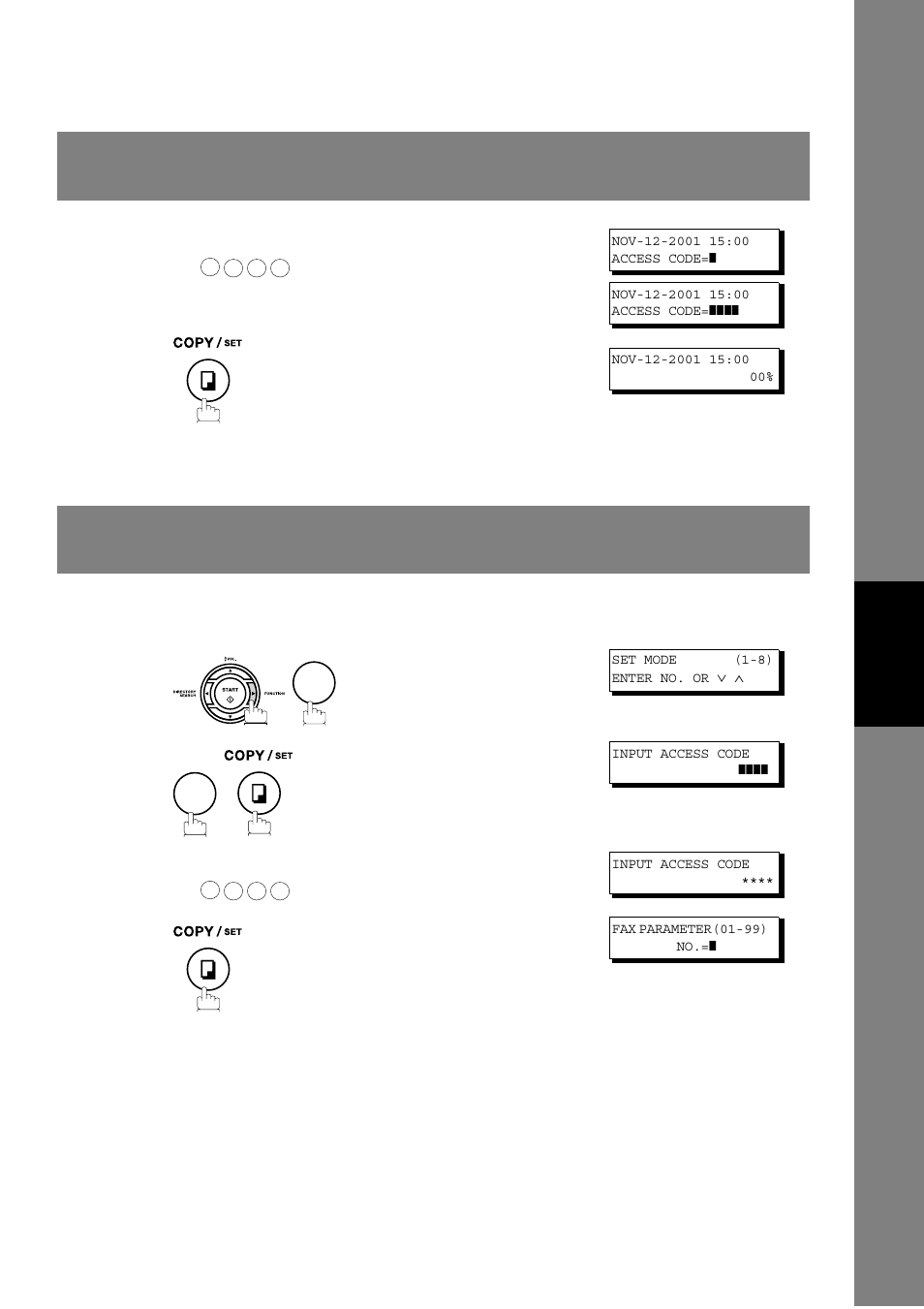 Access code | Panasonic UF-790 User Manual | Page 91 / 158