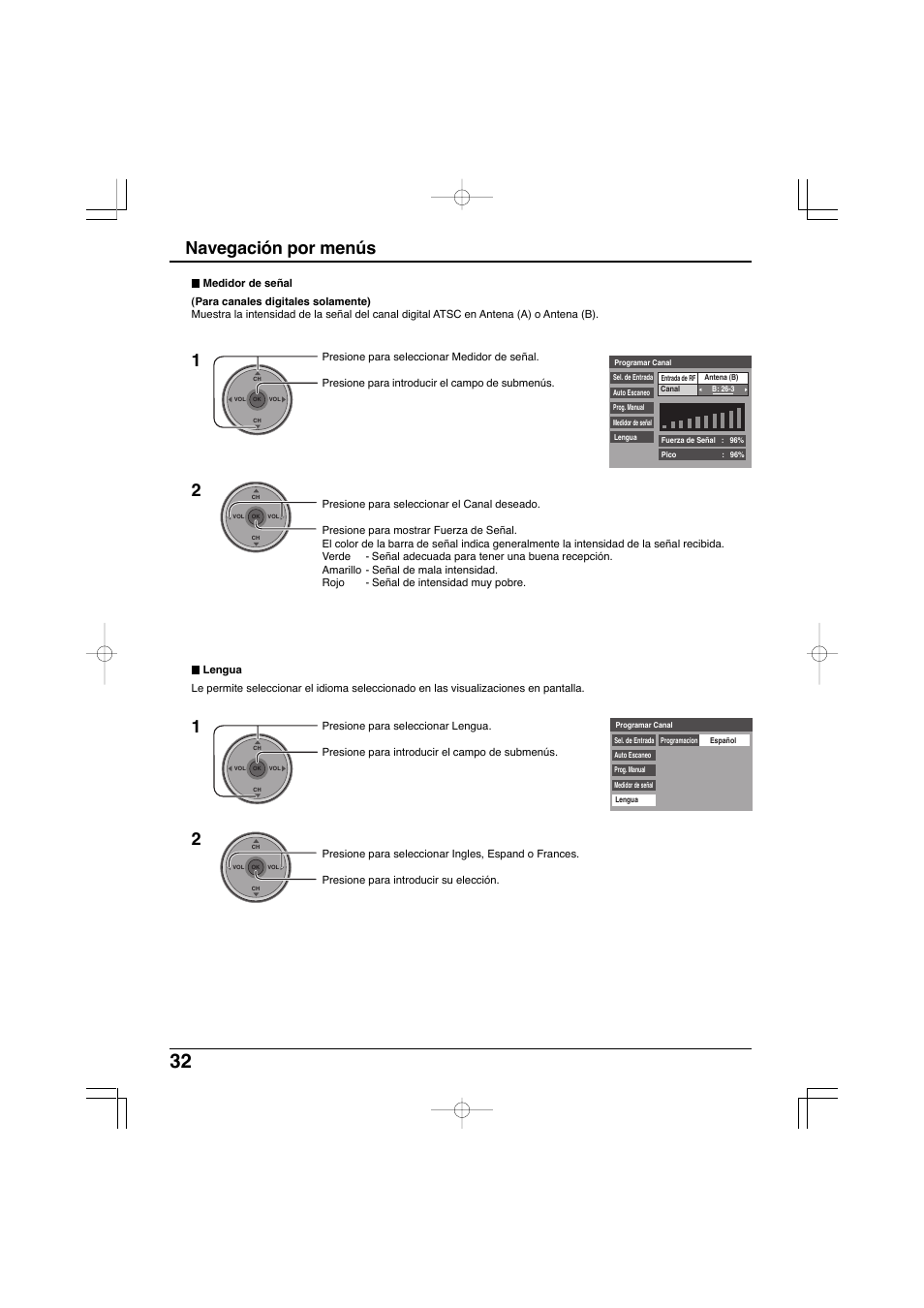 Navegación por menús | Panasonic TC-32LX300 User Manual | Page 102 / 132