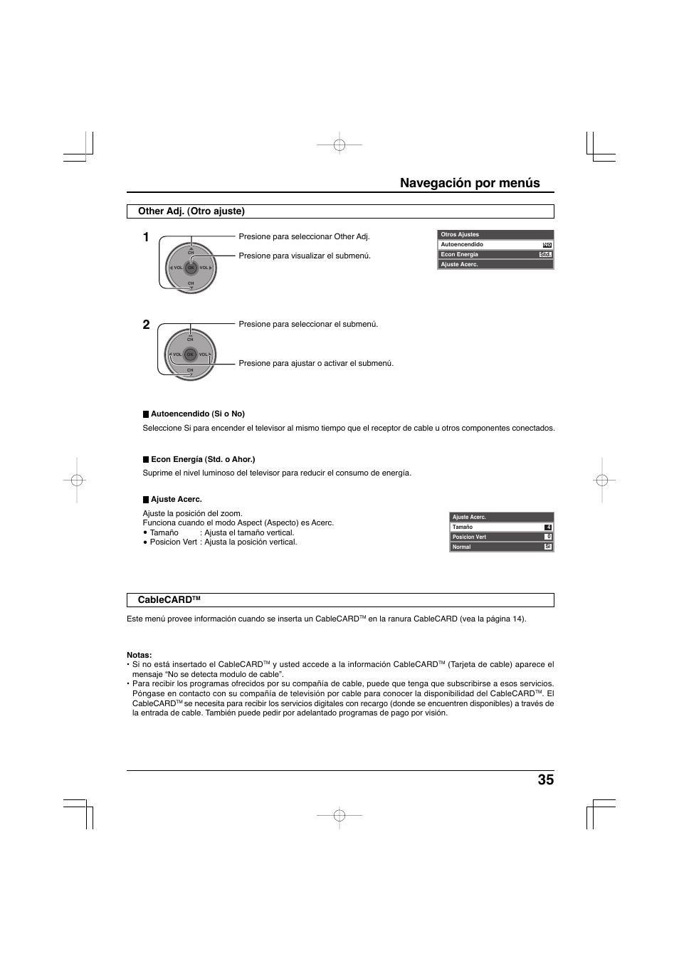 Navegación por menús | Panasonic TC-32LX300 User Manual | Page 105 / 132