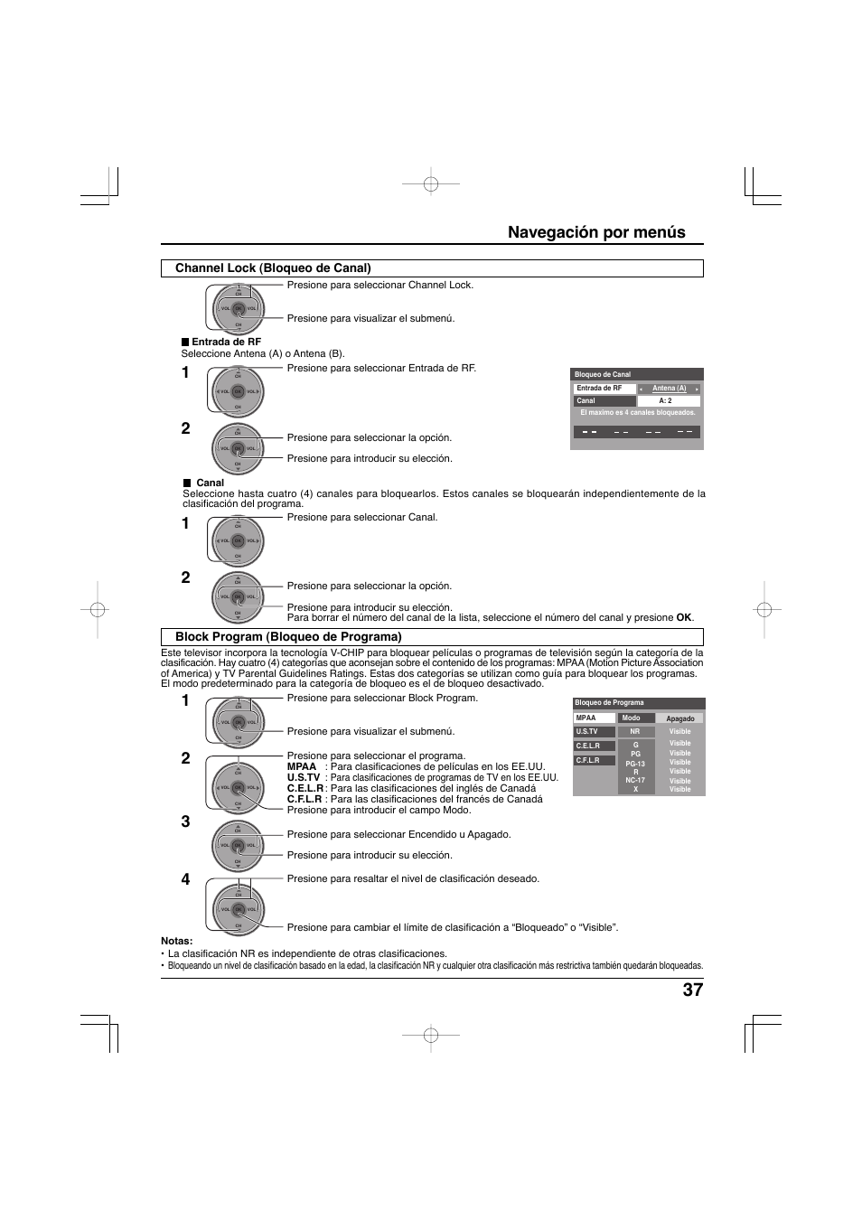 Navegación por menús | Panasonic TC-32LX300 User Manual | Page 107 / 132