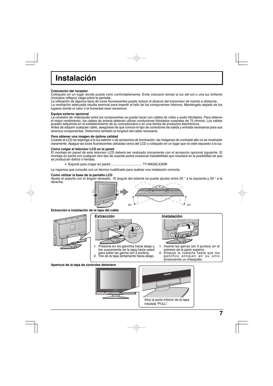 Instalación | Panasonic TC-32LX300 User Manual | Page 77 / 132