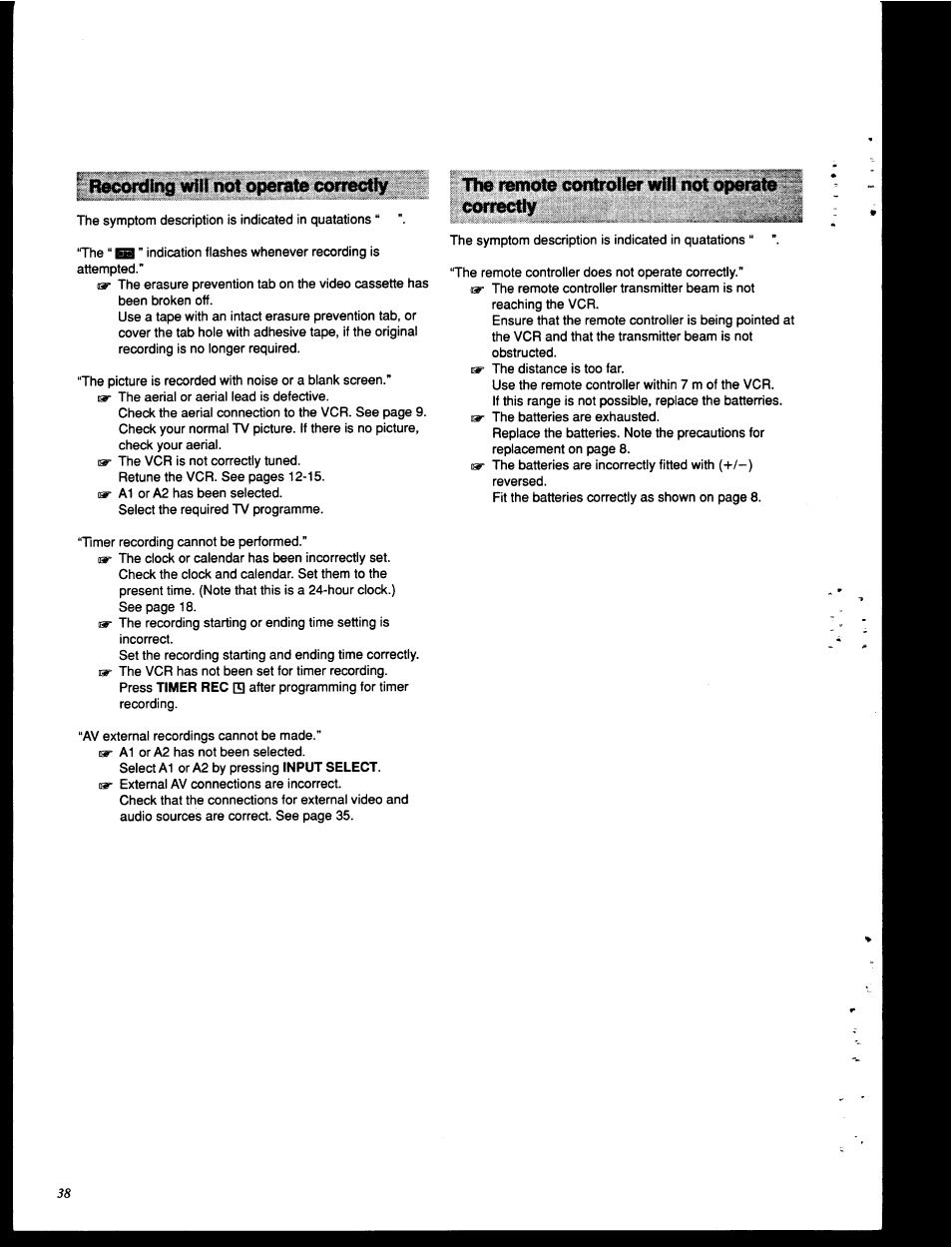 Panasonic NV-HD630 User Manual | Page 38 / 40