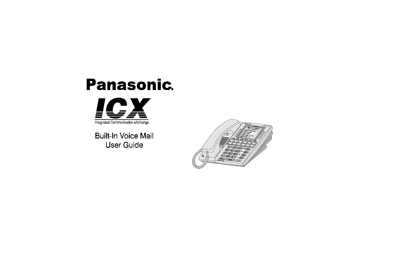 Panasonic ICX User Manual | 19 pages