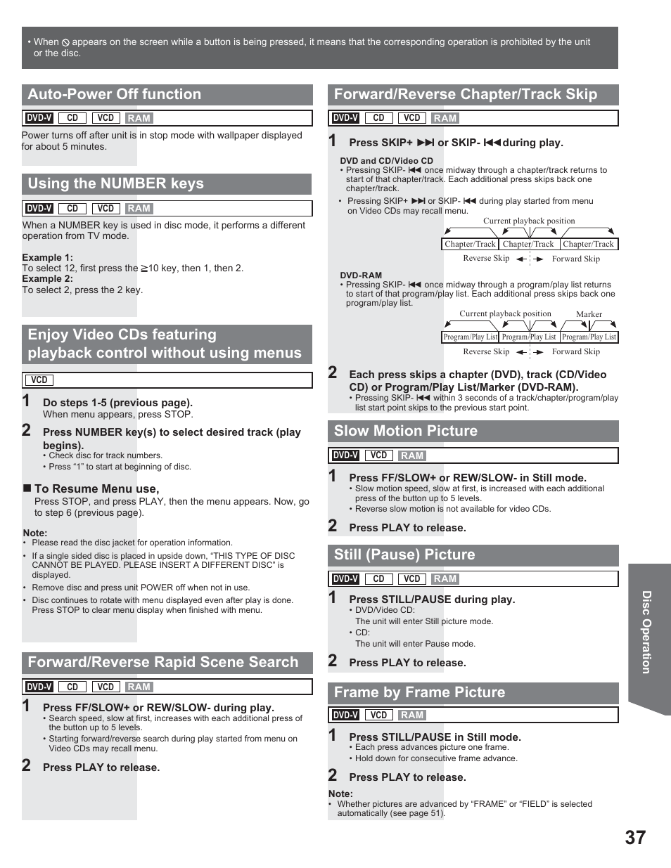 Using the number keys | Panasonic AG-520VDH User Manual | Page 37 / 56