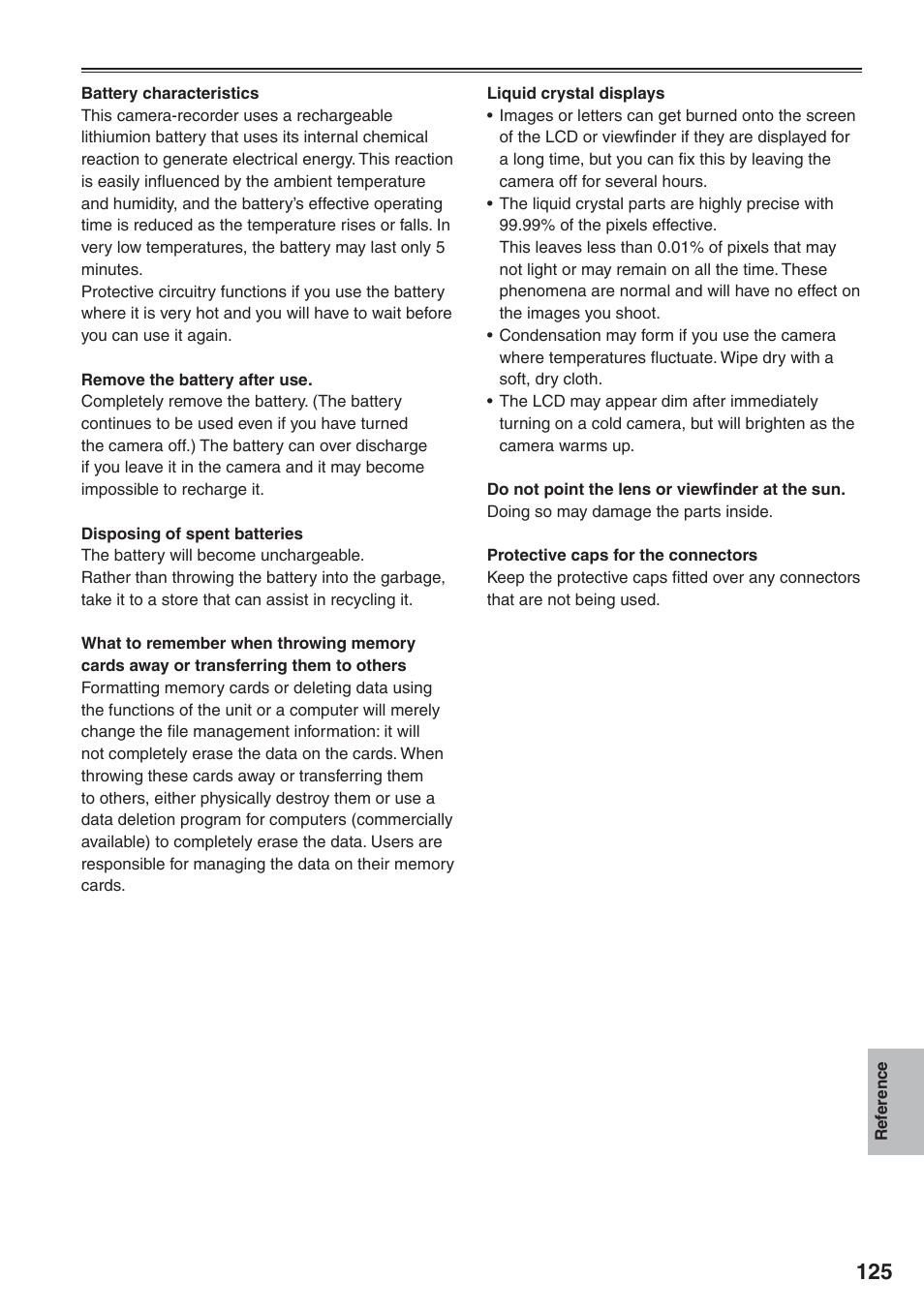 Panasonic AG-HVX200 User Manual | Page 125 / 138