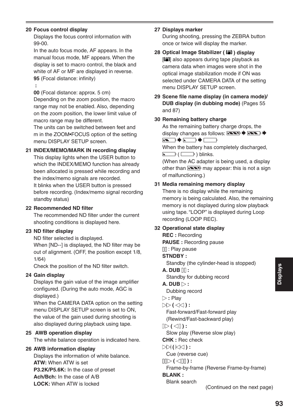 Panasonic AG-HVX200 User Manual | Page 93 / 138