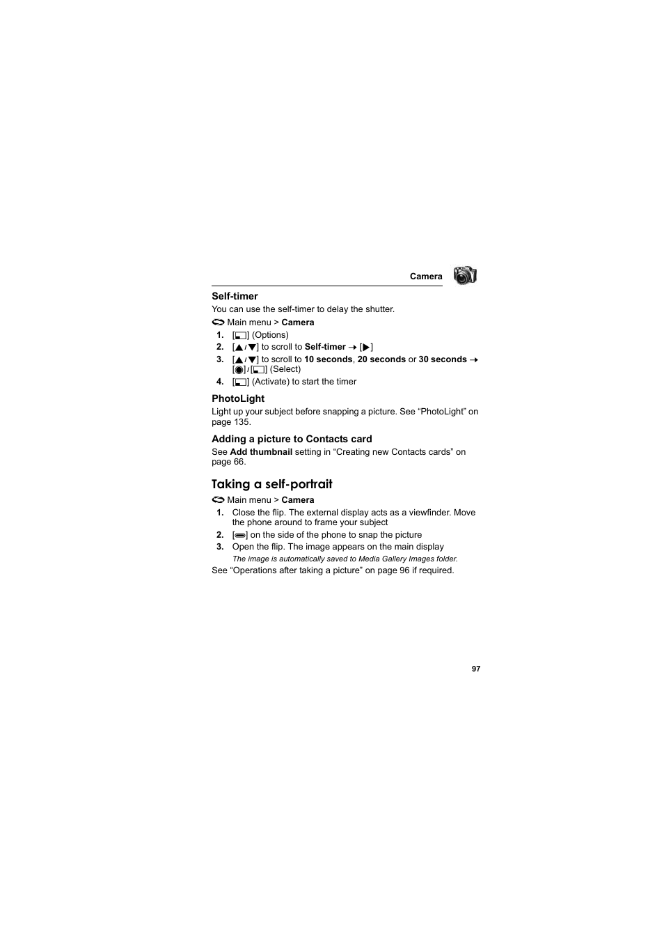 Taking a self-portrait | Panasonic EB-X800 User Manual | Page 100 / 194