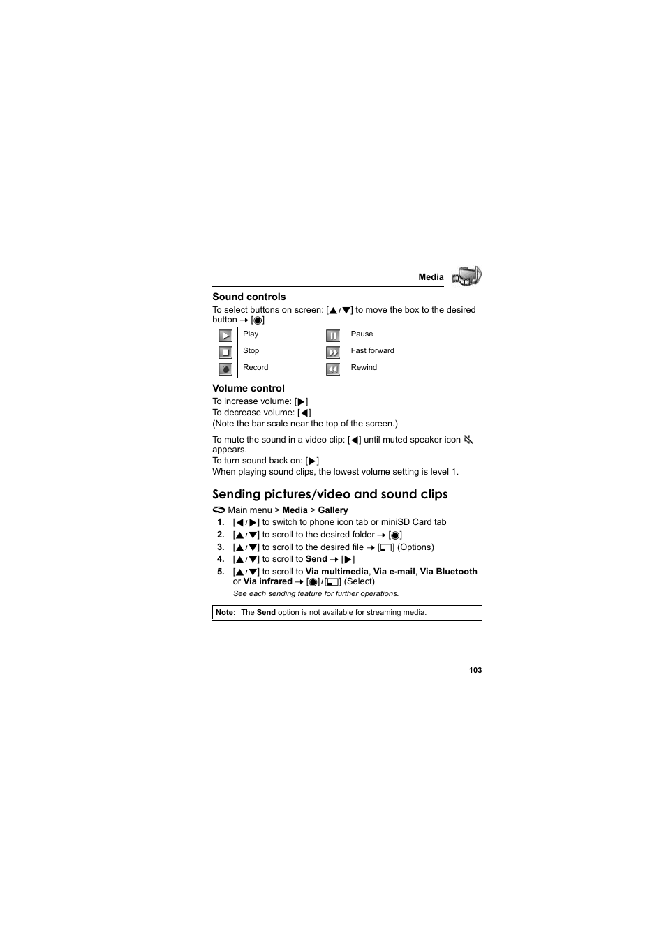 Sending pictures/video and sound clips | Panasonic EB-X800 User Manual | Page 106 / 194