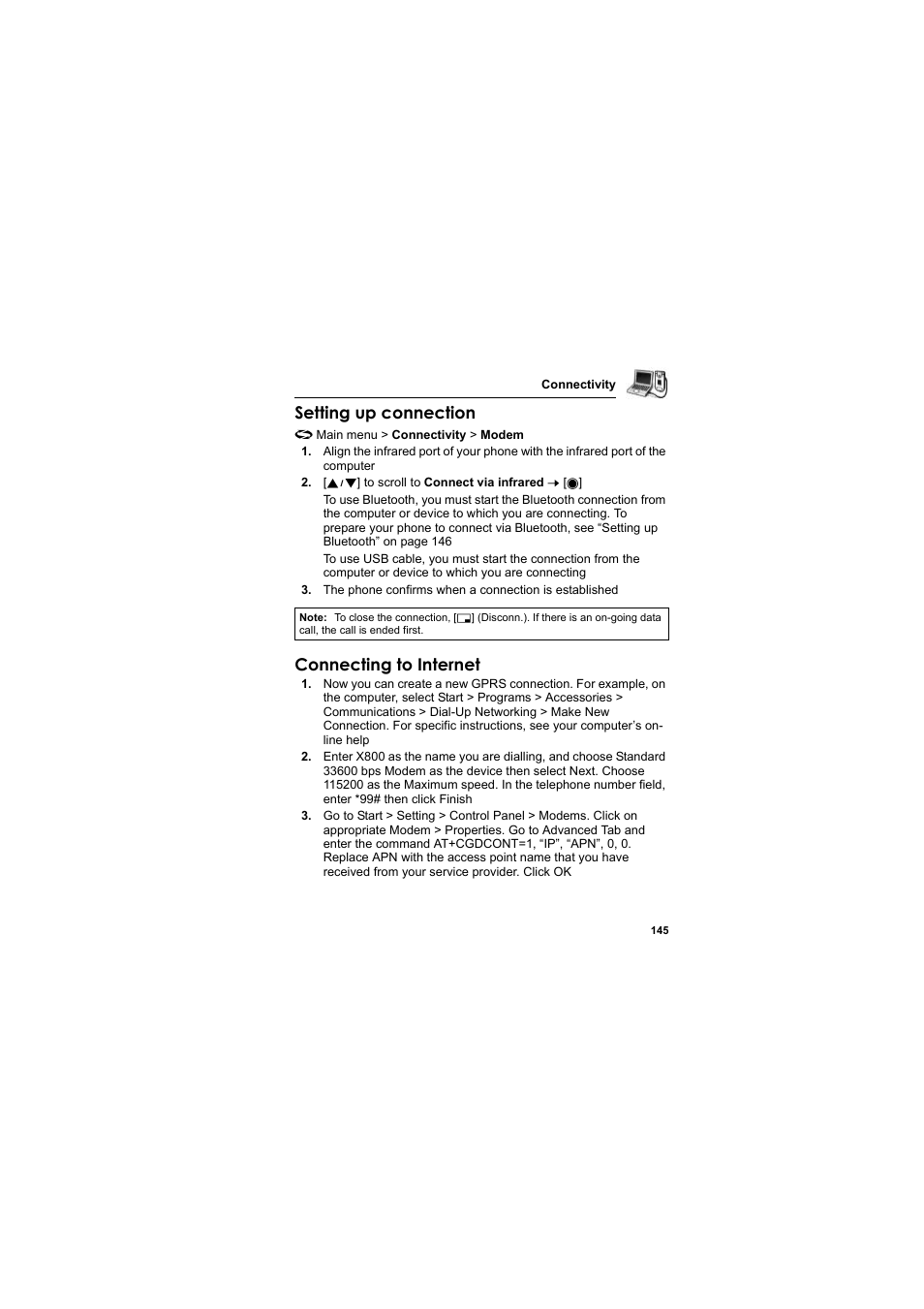 Setting up connection, Connecting to internet | Panasonic EB-X800 User Manual | Page 148 / 194