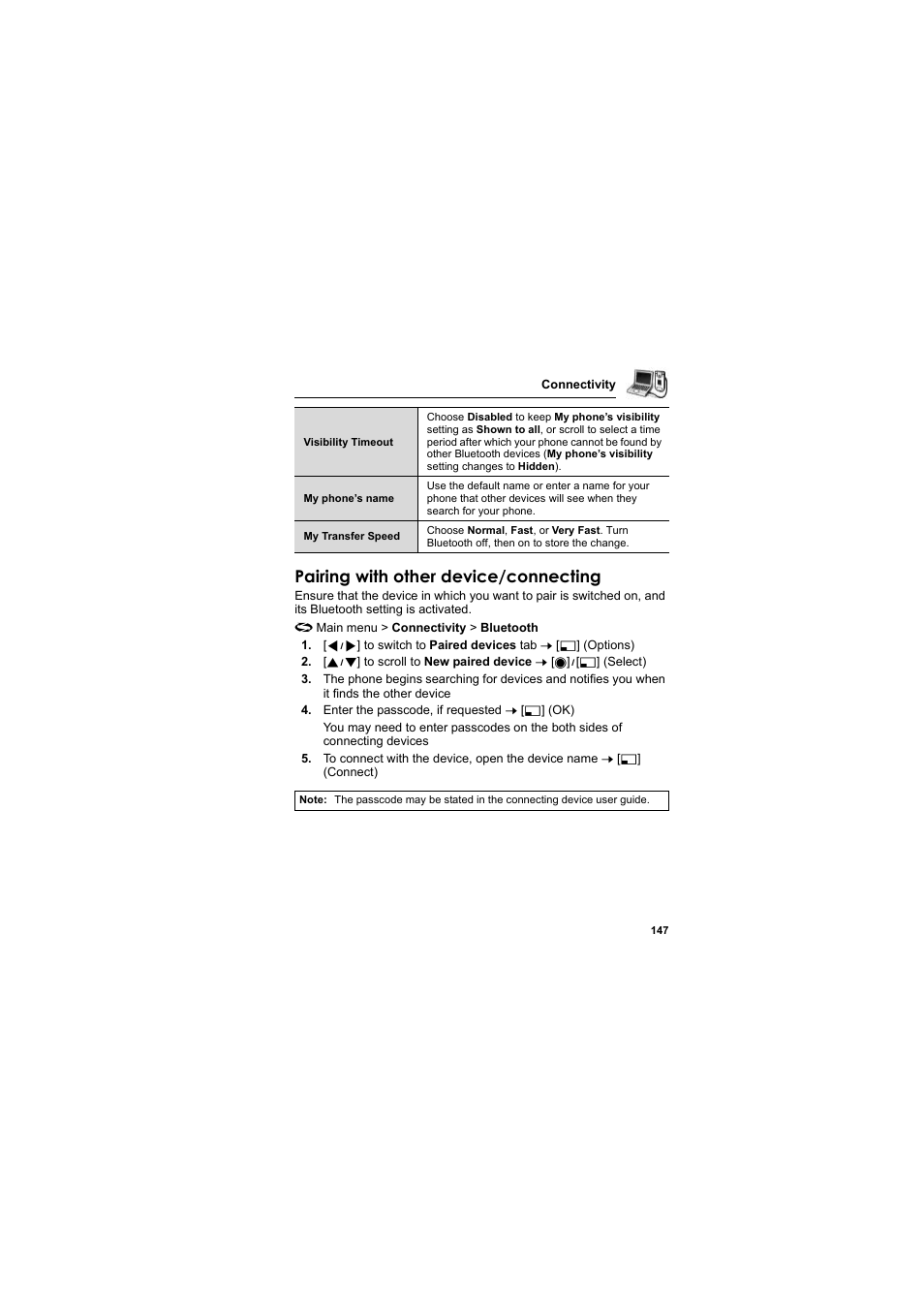 Pairing with other device/connecting | Panasonic EB-X800 User Manual | Page 150 / 194