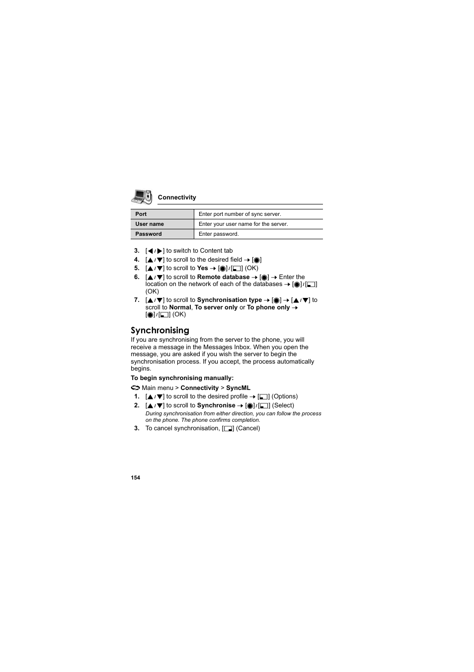 Synchronising | Panasonic EB-X800 User Manual | Page 157 / 194