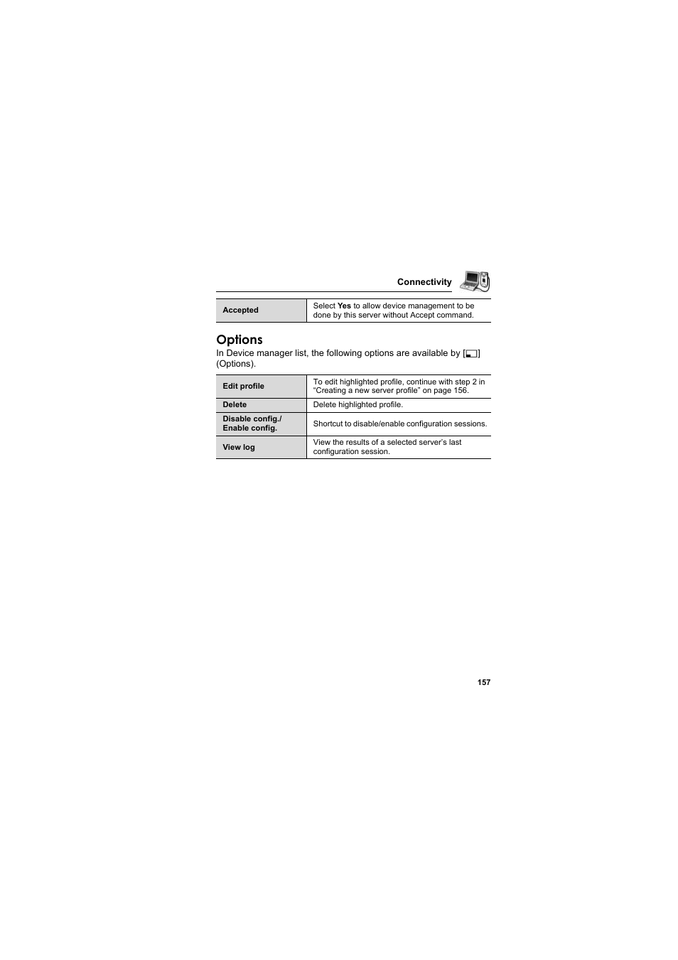 Options | Panasonic EB-X800 User Manual | Page 160 / 194