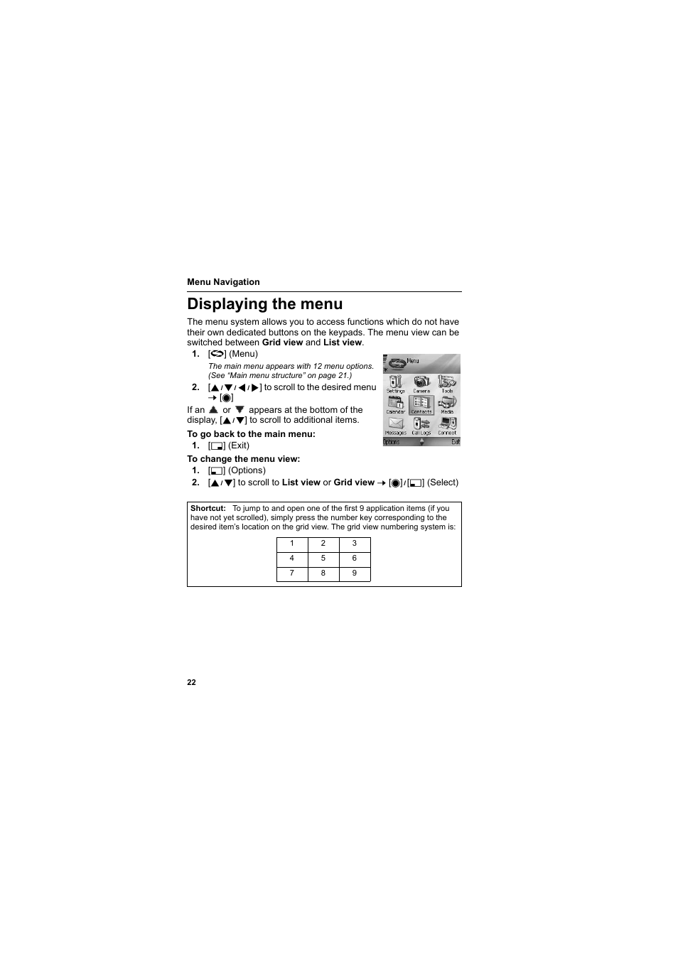 Displaying the menu | Panasonic EB-X800 User Manual | Page 25 / 194