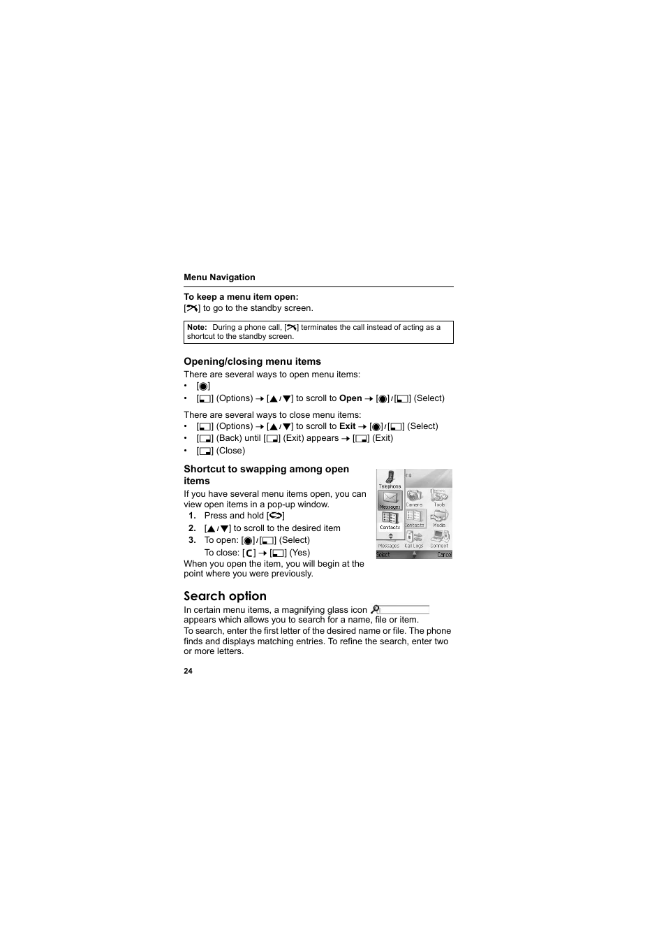 Search option | Panasonic EB-X800 User Manual | Page 27 / 194