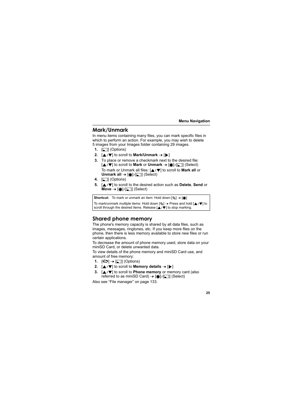 Mark/unmark | Panasonic EB-X800 User Manual | Page 28 / 194