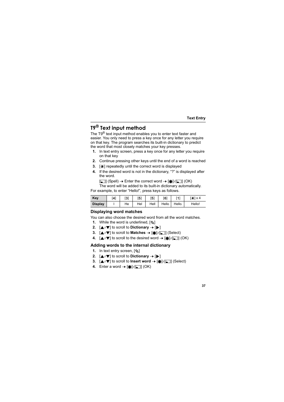 Text input method | Panasonic EB-X800 User Manual | Page 40 / 194