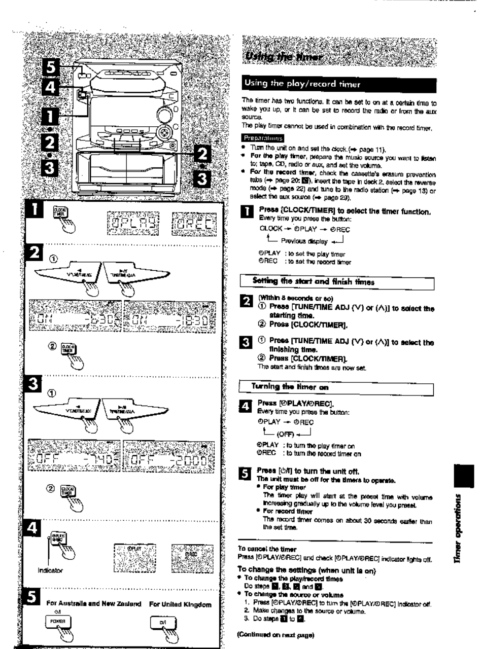 Press [!0play/&req, I) presa iclockmmer | Panasonic SC-AK28 User Manual | Page 27 / 32