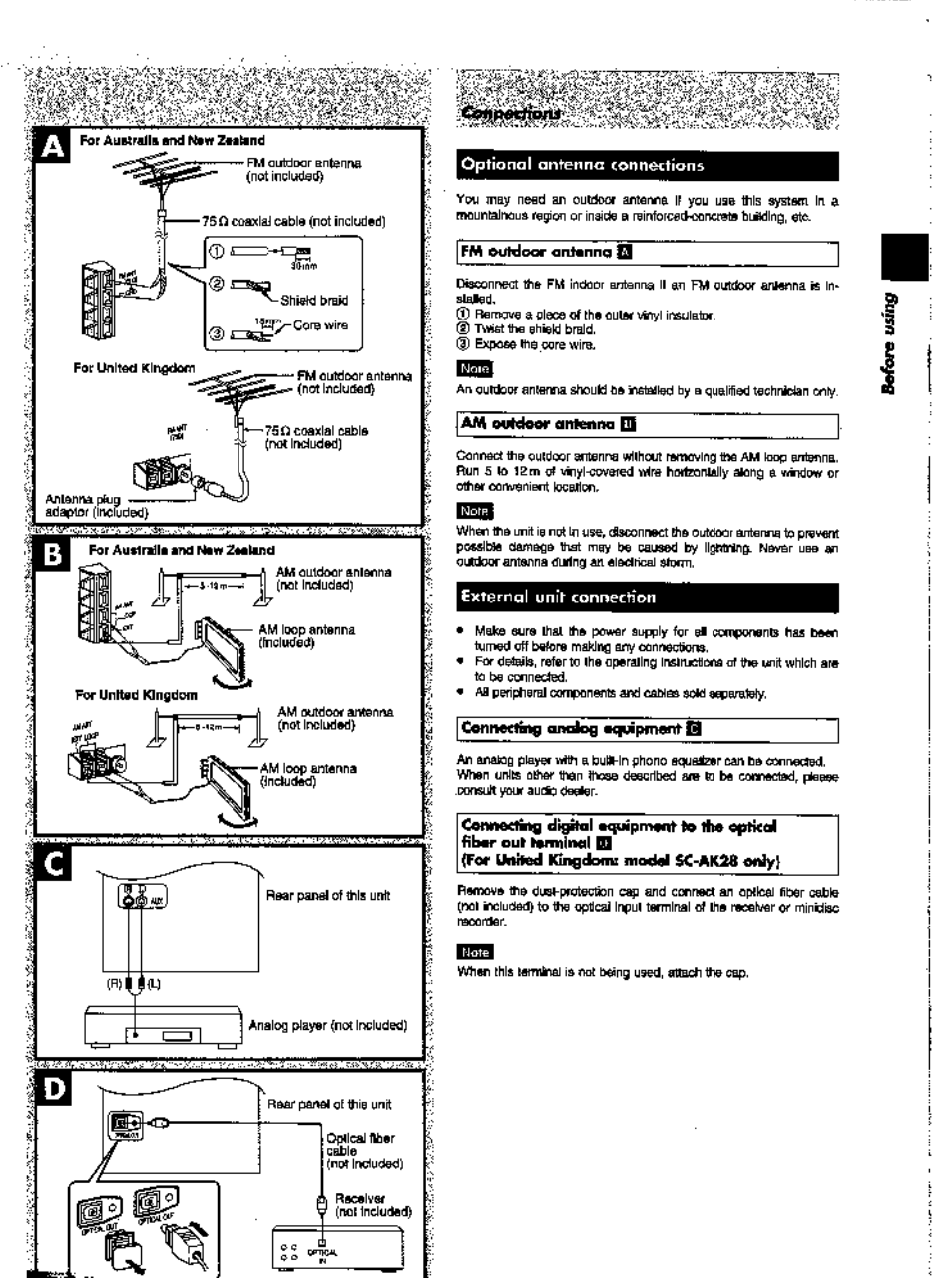 Panasonic SC-AK28 User Manual | Page 7 / 32