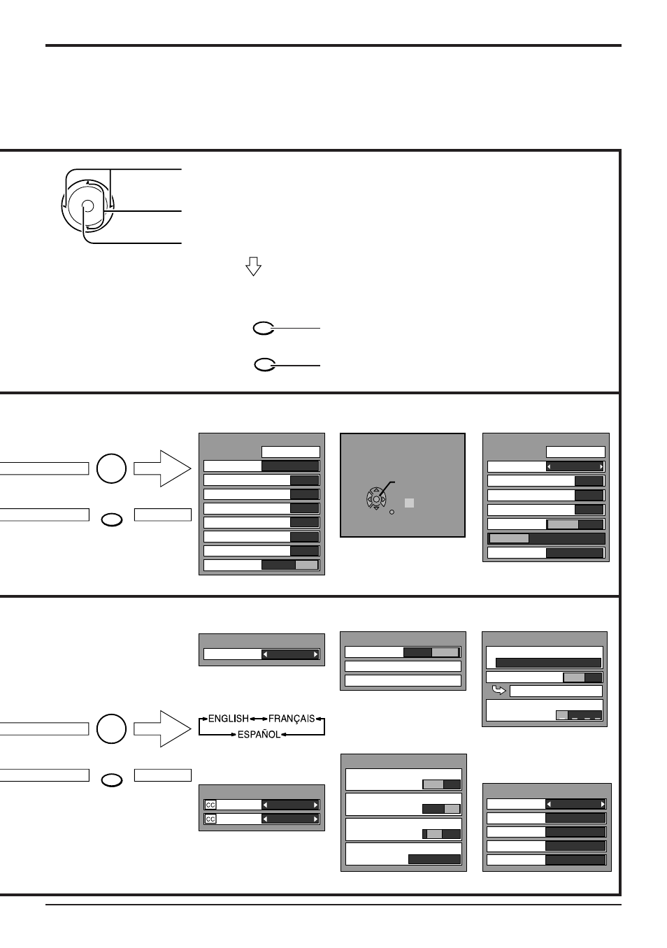 Flow chart of menu | Panasonic TC 22LH1 User Manual | Page 17 / 48