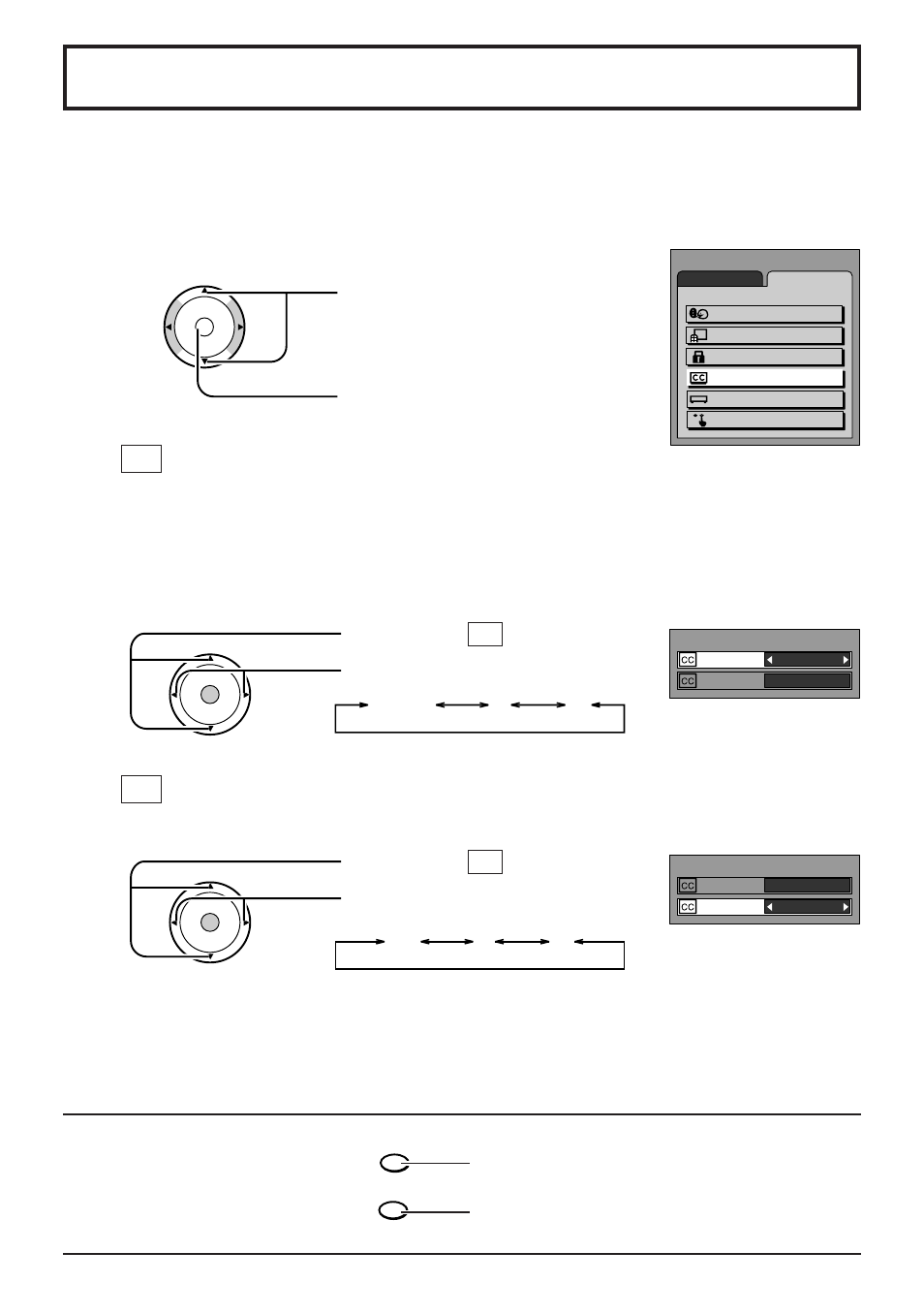 Closed captions, Cc on mute, Cc mode | Panasonic TC 22LH1 User Manual | Page 29 / 48