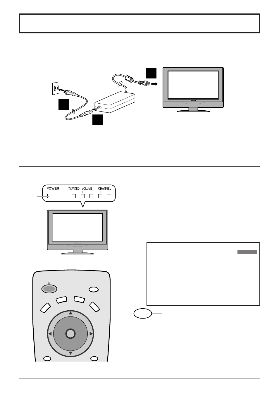 Conexion/desconexion de la alimentacion, Conexion de la clavija a la toma de corriente, Como conectar la alimentacion | Conexión/desconexión de la alimentación, Canal 6 | Panasonic TC 22LH1 User Manual | Page 39 / 48