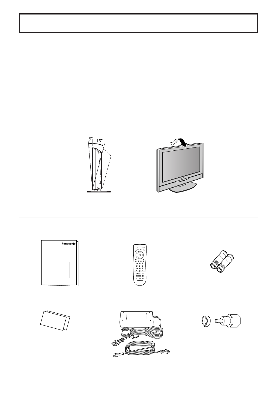 Installation, Supplied accessories | Panasonic TC 22LH1 User Manual | Page 6 / 48