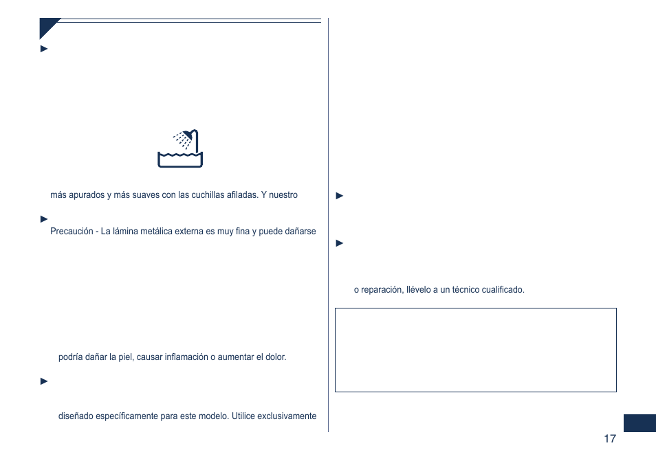 Panasonic ES2262 User Manual | Page 17 / 24