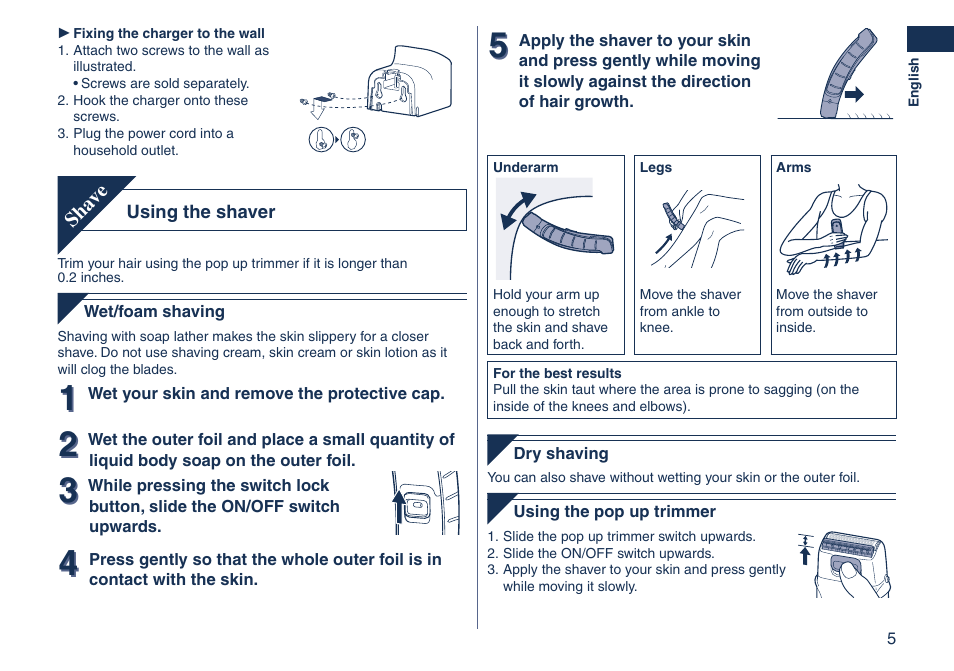 Panasonic ES2262 User Manual | Page 5 / 24