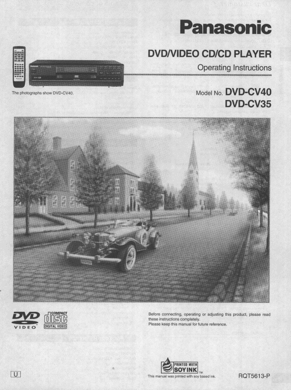 Panasonic DVD-CV35 User Manual | 44 pages