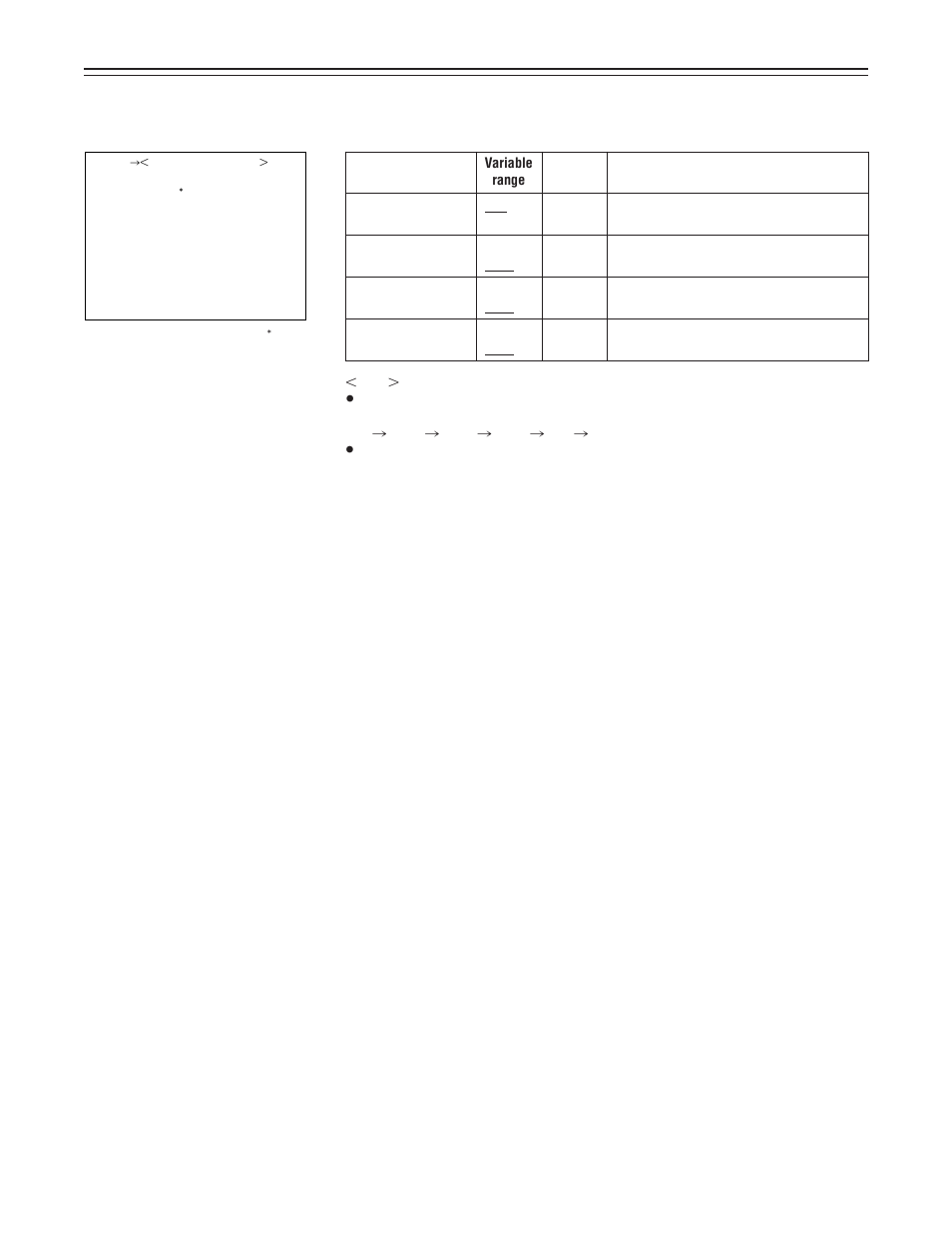 Main menu screen 2 of 4 (sub menus), Super gain screen | Panasonic AJ-D910WA User Manual | Page 127 / 158