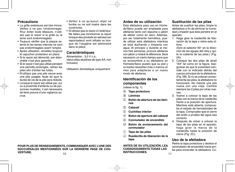 Panasonic ES4815 User Manual | Page 7 / 8