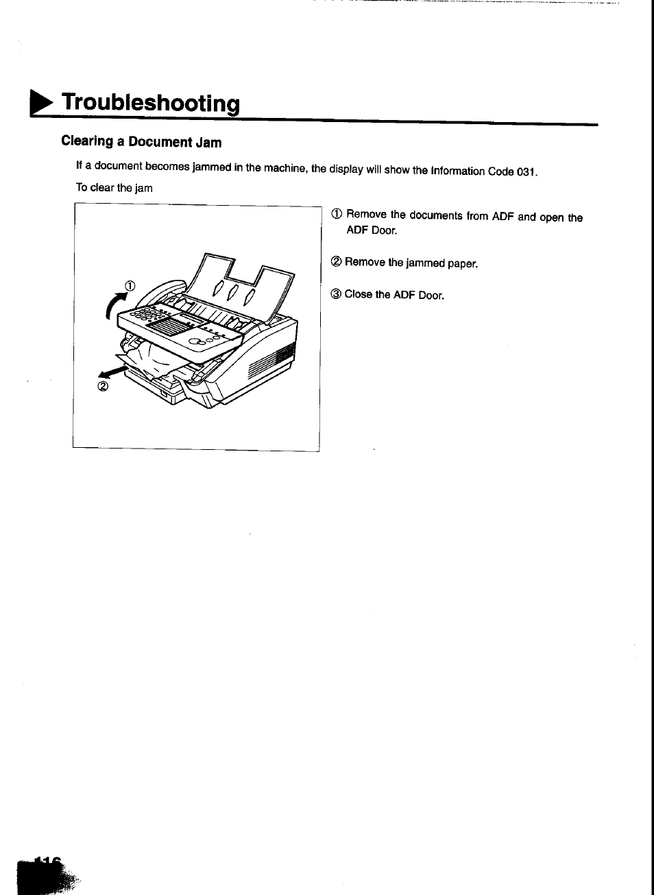 Troubleshooting | Panasonic UF-333 User Manual | Page 118 / 140
