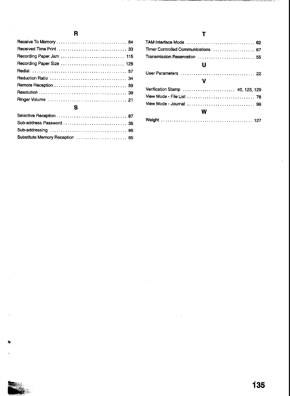 Panasonic UF-333 User Manual | Page 137 / 140