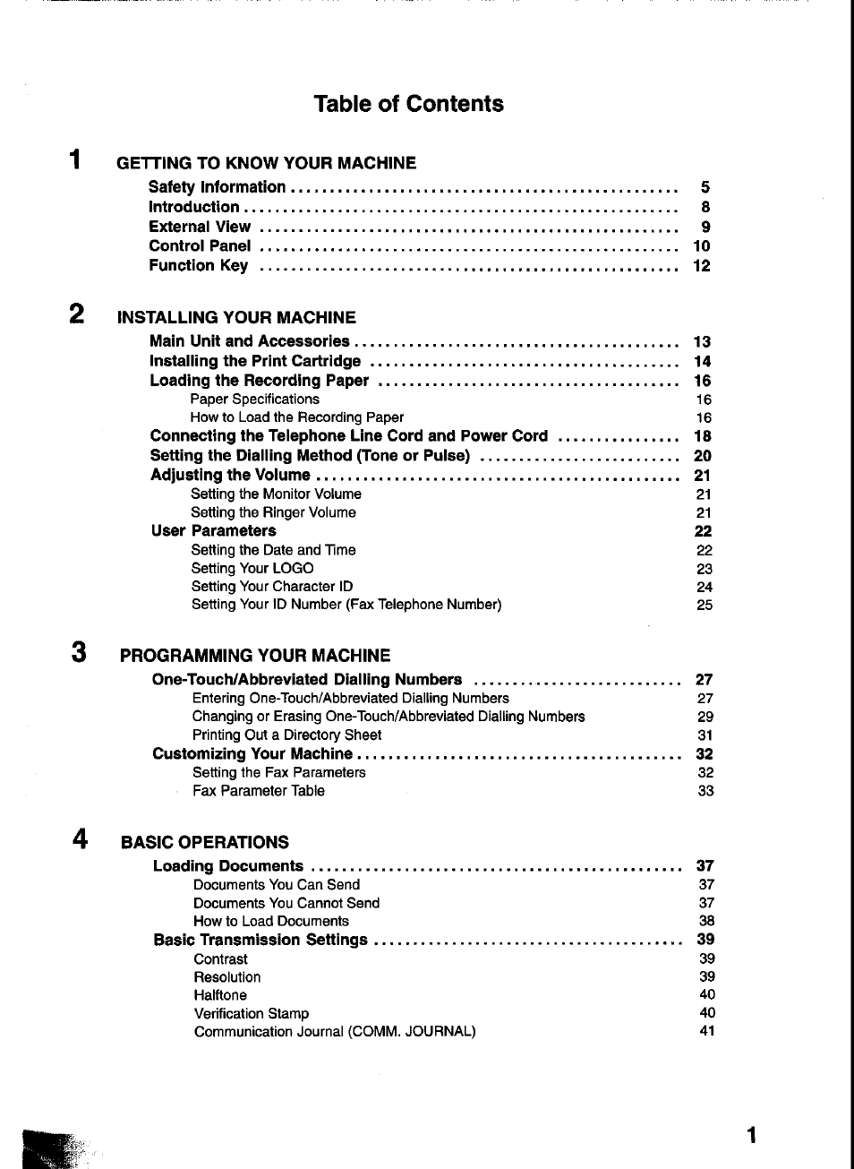 Panasonic UF-333 User Manual | Page 3 / 140
