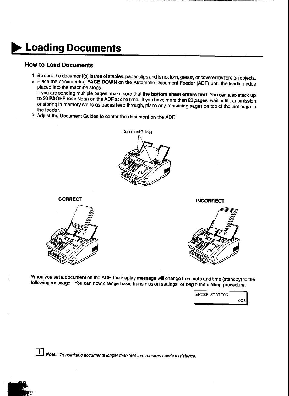 Loading documents, How to load documents | Panasonic UF-333 User Manual | Page 40 / 140